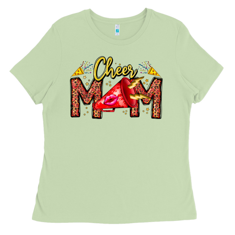 Cheer Mom Ladies Tee by CowhideDigitalArt | Teevron