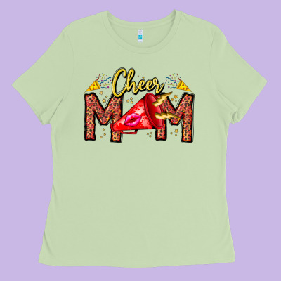 Cheer Mom Ladies Tee Designed By Cowhidedigitalart