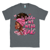 Charcoal Heather in october we wear pink Classic Tee - BarkalooDesign