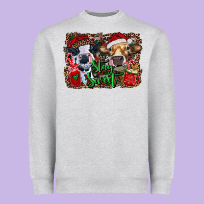 Stay Sweet Heifers Heavyweight Sweatshirt Designed By Ranaportraitstore
