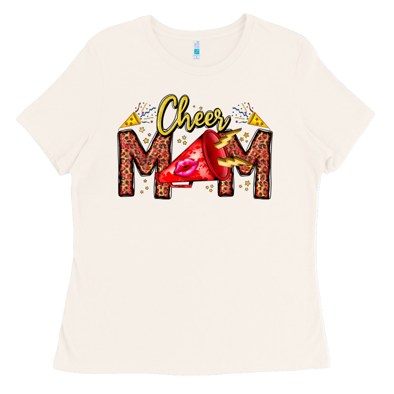 Cheer Mom Ladies Tee by CowhideDigitalArt | Teevron