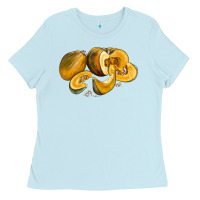 Baby Blue Pumpkin Ladies Tee - LillyAllenDesigns