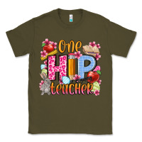 Army Green Easter Day One hip Teacher Classic Tee - OliviaCreatesArt