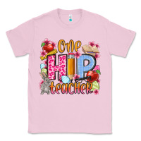 Bubblegum Pink Easter Day One hip Teacher Classic Tee - OliviaCreatesArt