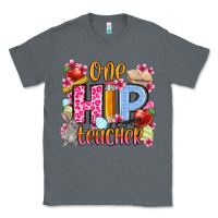 Charcoal Heather Easter Day One hip Teacher Classic Tee - OliviaCreatesArt
