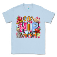 Dusty Blue Easter Day One hip Teacher Classic Tee - OliviaCreatesArt