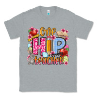Heather Grey Easter Day One hip Teacher Classic Tee - OliviaCreatesArt