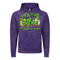 Cloud Purple with god all things are possible Vintage Hoodie - Artiststas