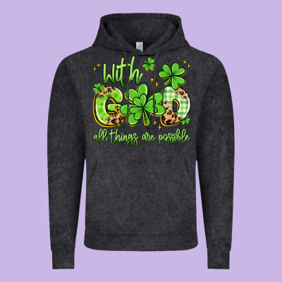 With God All Things Are Possible Vintage Hoodie Designed By Artiststas