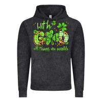 Vintage Black with god all things are possible Vintage Hoodie - Artiststas