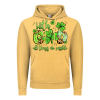 Vintage Mustard with god all things are possible Vintage Hoodie - Artiststas