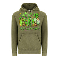 Vintage Olive with god all things are possible Vintage Hoodie - Artiststas