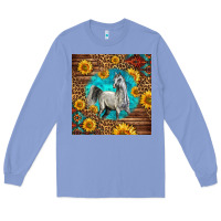 Colony Blue arabian horse Long Sleeve Tee - LillyAllenDesigns