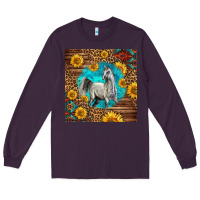 Plum arabian horse Long Sleeve Tee - LillyAllenDesigns