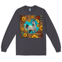 Smoke arabian horse Long Sleeve Tee - LillyAllenDesigns