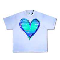 Grape Ice Mermaid Heart Urban Heavy Tee - Jasminsmagicworld