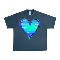 Midnight Navy Mermaid Heart Urban Heavy Tee - Jasminsmagicworld