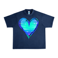 Navy Mermaid Heart Urban Heavy Tee - Jasminsmagicworld