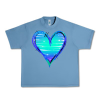 Pebble Blue Mermaid Heart Urban Heavy Tee - Jasminsmagicworld