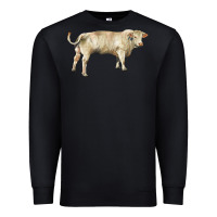 Black charolais bull Premium Sweatshirt - RanaPortraitStore