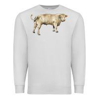Dove Grey charolais bull Premium Sweatshirt - RanaPortraitStore