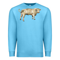 Ocean Blue charolais bull Premium Sweatshirt - RanaPortraitStore