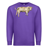Purple charolais bull Premium Sweatshirt - RanaPortraitStore