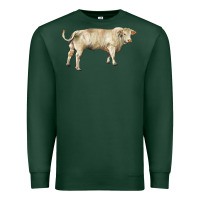Sports Green charolais bull Premium Sweatshirt - RanaPortraitStore