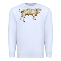 White charolais bull Premium Sweatshirt - RanaPortraitStore