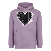 Lavender black glitter heart Heavyweight Hoodie - Jasminsmagicworld