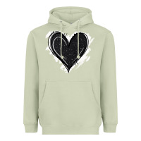 Matcha black glitter heart Heavyweight Hoodie - Jasminsmagicworld