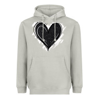 Moon Dust black glitter heart Heavyweight Hoodie - Jasminsmagicworld