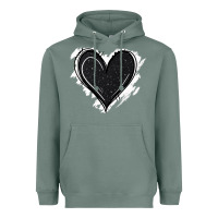 Sage black glitter heart Heavyweight Hoodie - Jasminsmagicworld