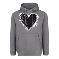 Storm black glitter heart Heavyweight Hoodie - Jasminsmagicworld