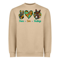 Mushroom Peace Love Donkeys Heavyweight Sweatshirt - Jasminsmagicworld