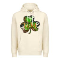 Sandshell st. patricks day lucky shamrock Premium Hoodie - BarkalooDesign