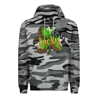 Slate Camo st. patricks day lucky shamrock Premium Hoodie - BarkalooDesign