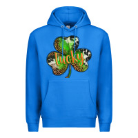 True Royal st. patricks day lucky shamrock Premium Hoodie - BarkalooDesign