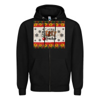 Black very merry teacher Zipper Hoodie - Jasminsmagicworld