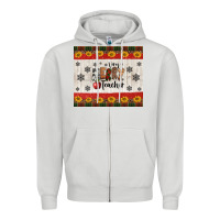 Dove Grey very merry teacher Zipper Hoodie - Jasminsmagicworld