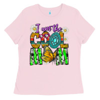Bubblegum Pink I'm The Cool Mom Ladies Tee - CowhideDigitalArt
