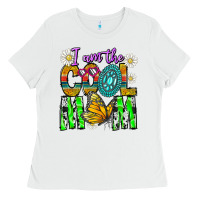 White I'm The Cool Mom Ladies Tee - CowhideDigitalArt
