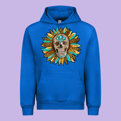 Sunflower With Skull Urban Hoodie Designed By Ranaportraitstore