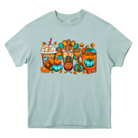 Arona Thanksgiving Coffee Cups Heavy Core Tee - FaDigitalArtStudio