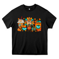 Black Thanksgiving Coffee Cups Heavy Core Tee - FaDigitalArtStudio
