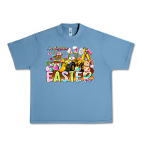 Pebble Blue Im Digging Easter Urban Heavy Tee - CowhideDigitalArt
