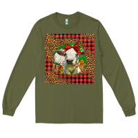 Army Green cute baby calf christmas Long Sleeve Tee - LillyAllenDesigns