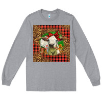 Heather Grey cute baby calf christmas Long Sleeve Tee - LillyAllenDesigns