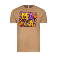 Vintage Camel Purple and gold Basketball leopard frame Mama Vintage Tee - LillyAllenDesigns