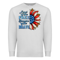 Dove Grey Patriotic Sunflower Premium Sweatshirt - Jasminsmagicworld